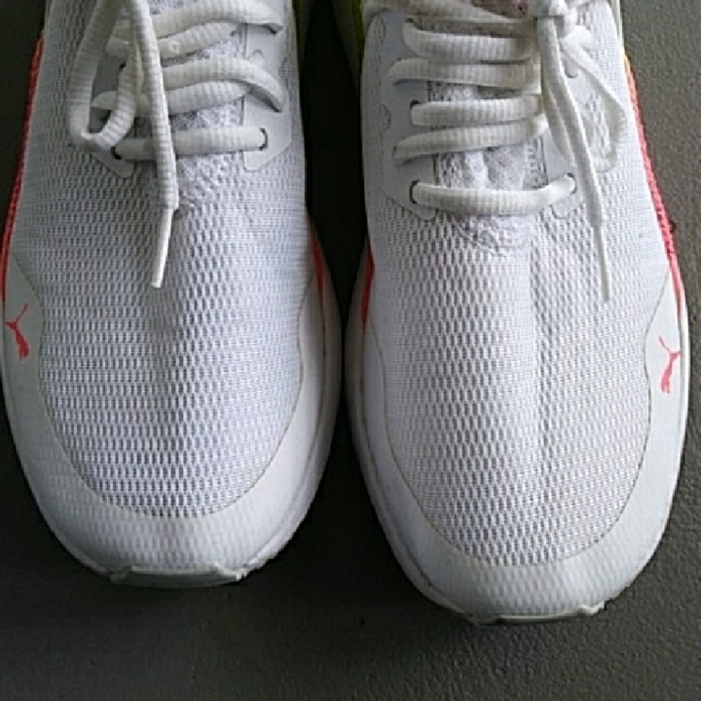 Puma Pacer Next Cage White and Rainbow Women's Sneakers Size 8 - Picture 6 of 10